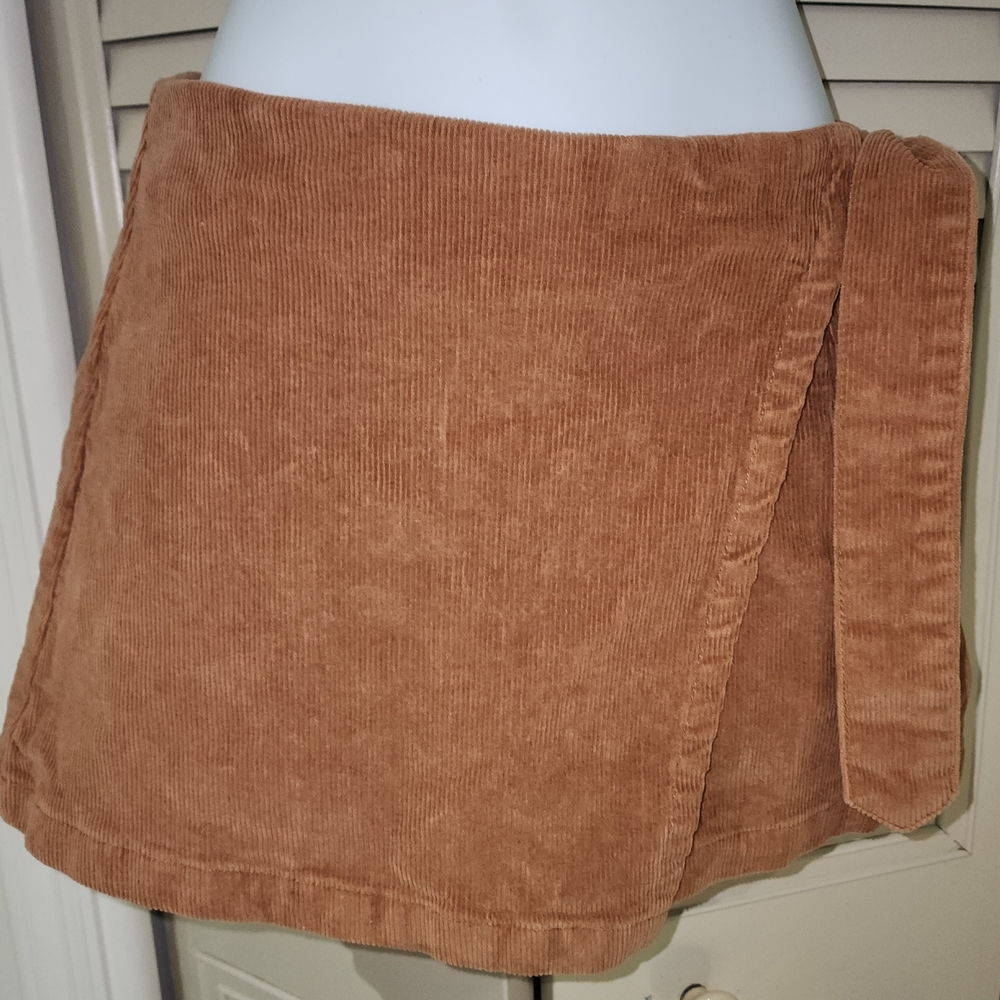 Forever 21 Brown Corduroy Mini Skort